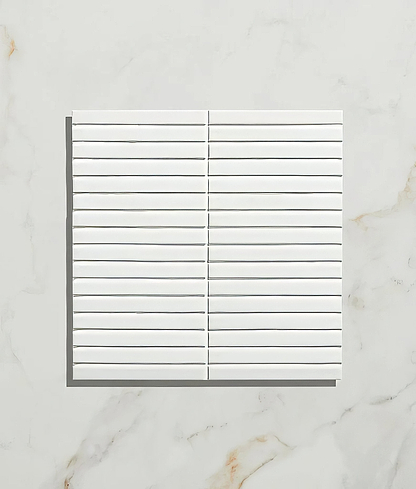 Candy Cane Porcelain Mosaic Peppermint - Hyperion Tiles