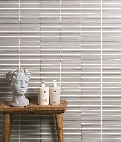 Candy Cane Porcelain Mosaic Vanilla - Hyperion Tiles