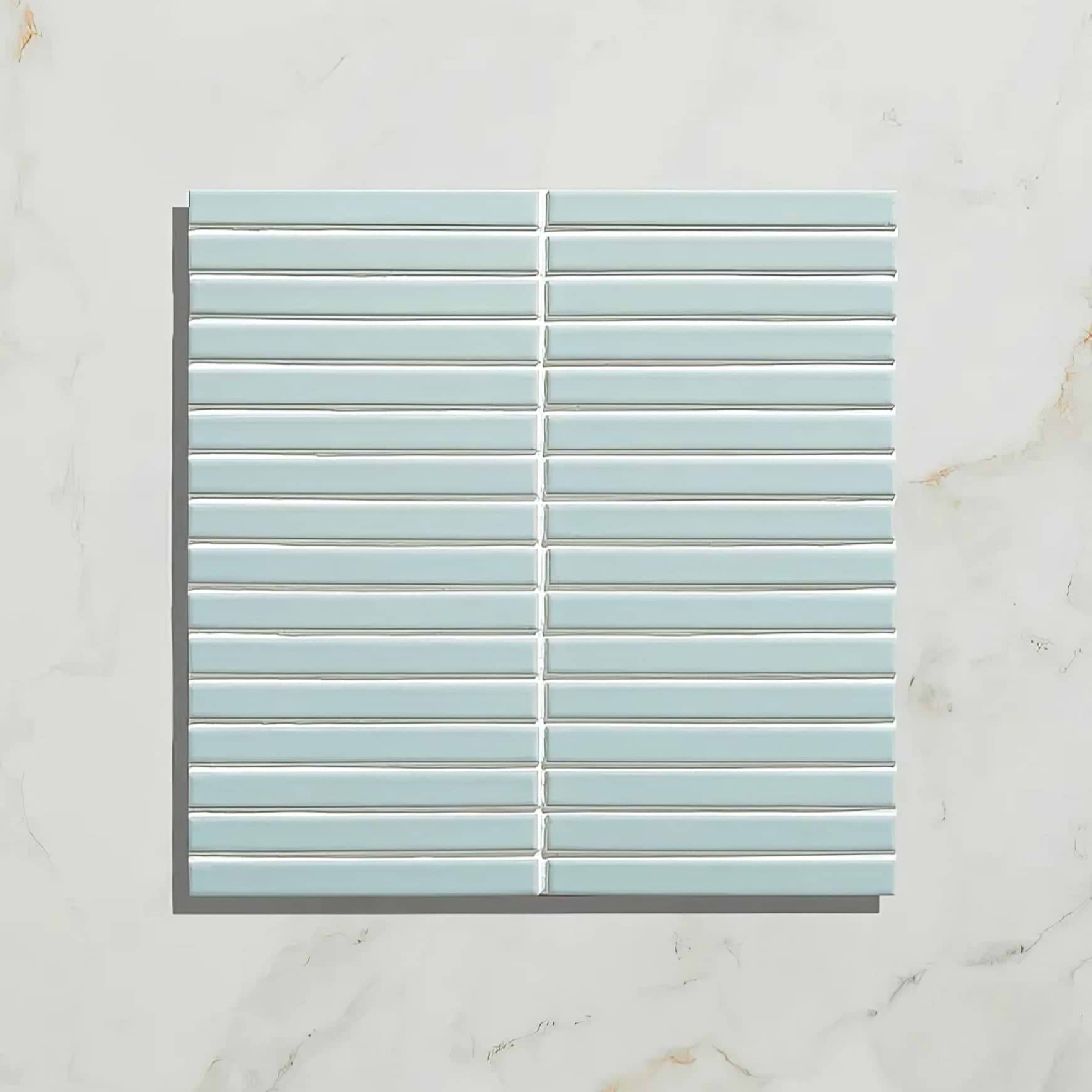 Candy Cane Porcelain Mosaic Wintergreen - Hyperion Tiles