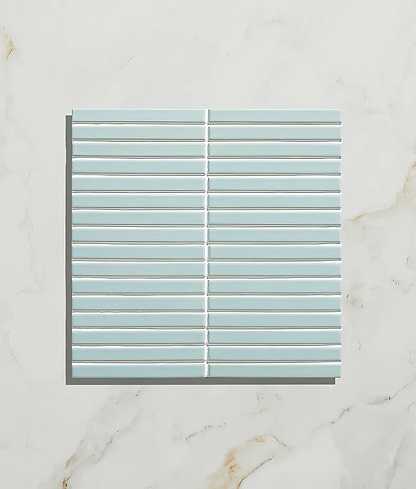 Candy Cane Porcelain Mosaic Wintergreen - Hyperion Tiles