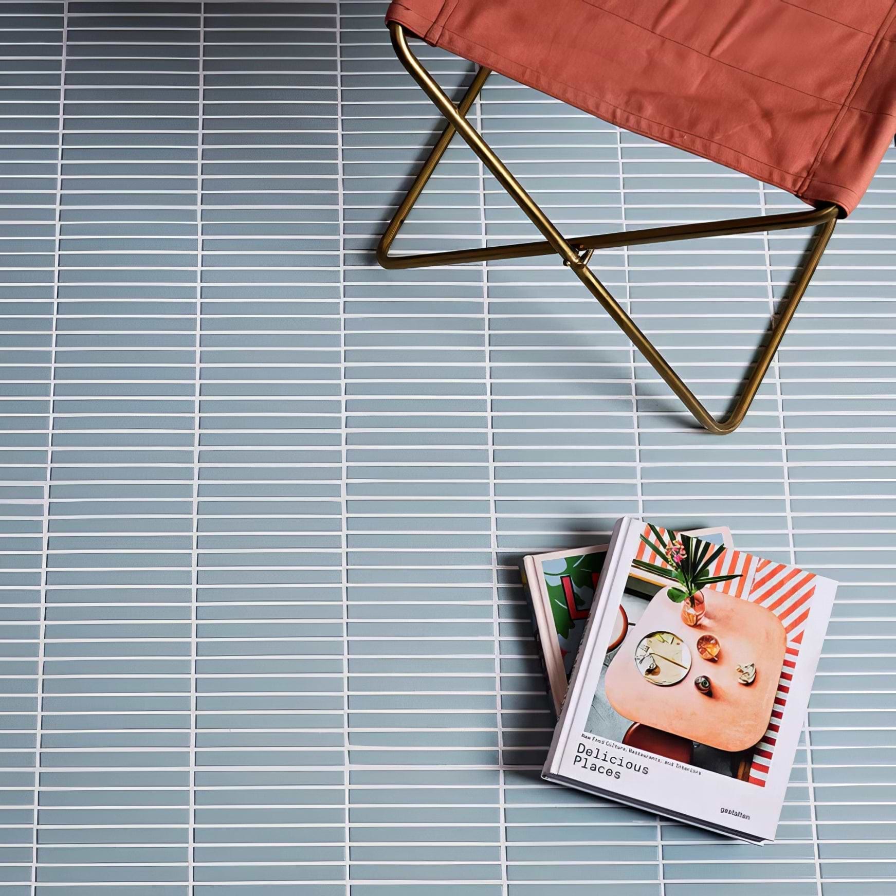 Candy Cane Porcelain Mosaic Wintergreen - Hyperion Tiles