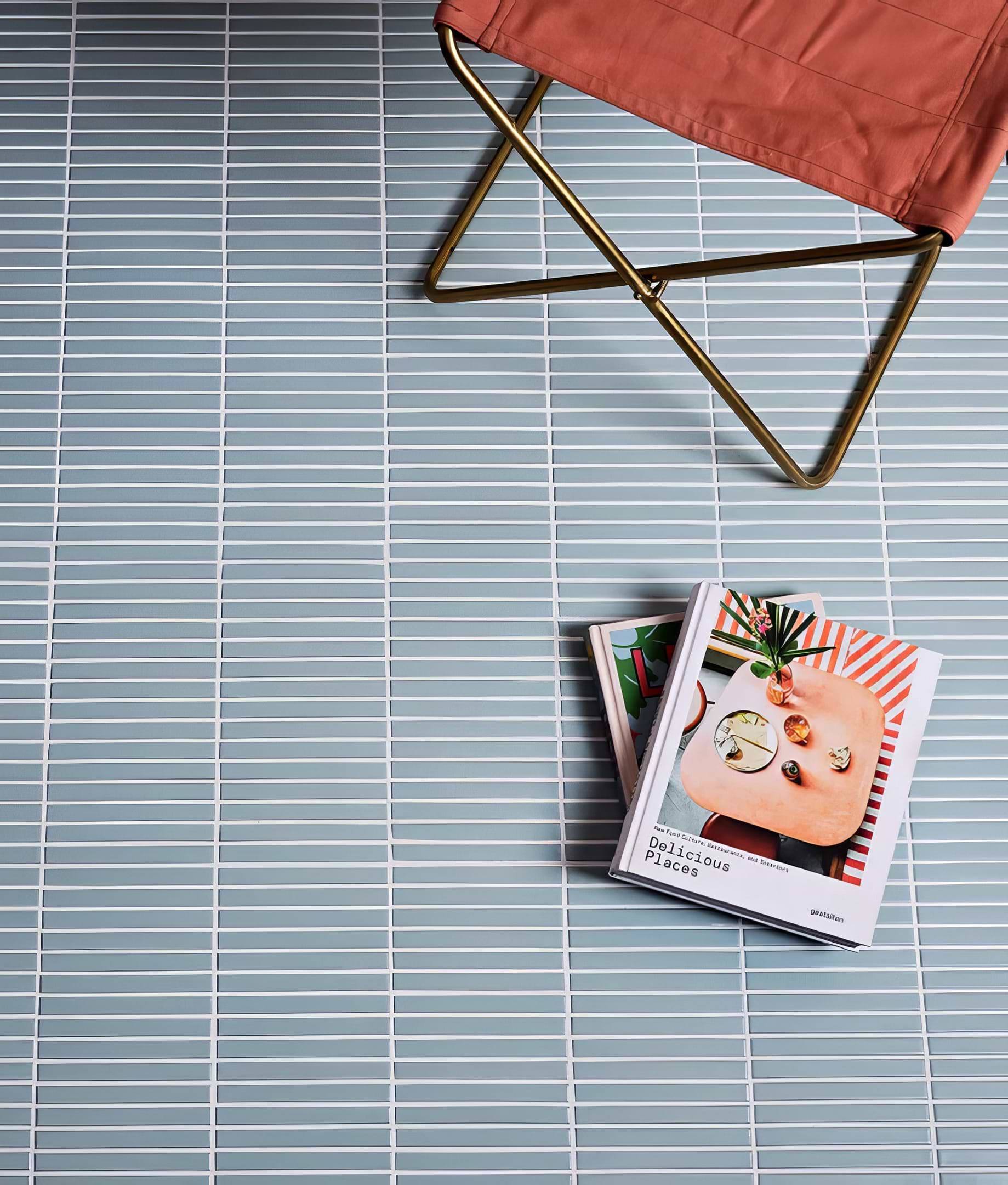 Candy Cane Porcelain Mosaic Wintergreen - Hyperion Tiles