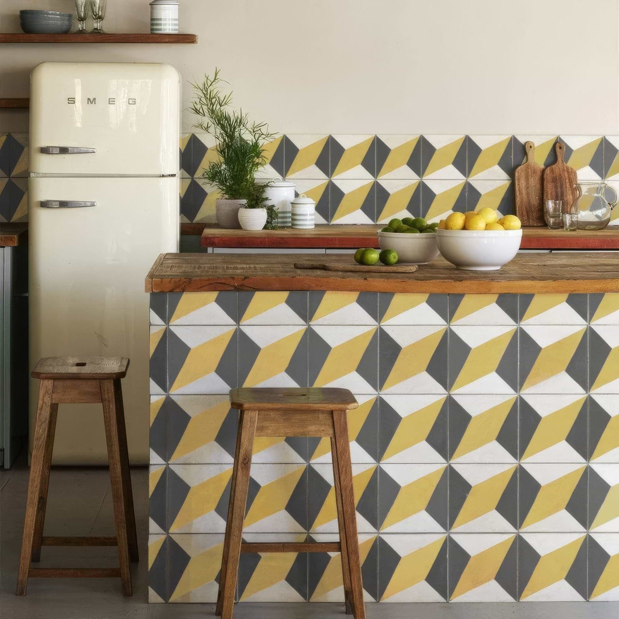 Canola Yellow Otura Tile - Hyperion Tiles