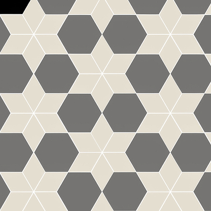 Carlisle Revival Grey and Dover White - Hyperion Tiles