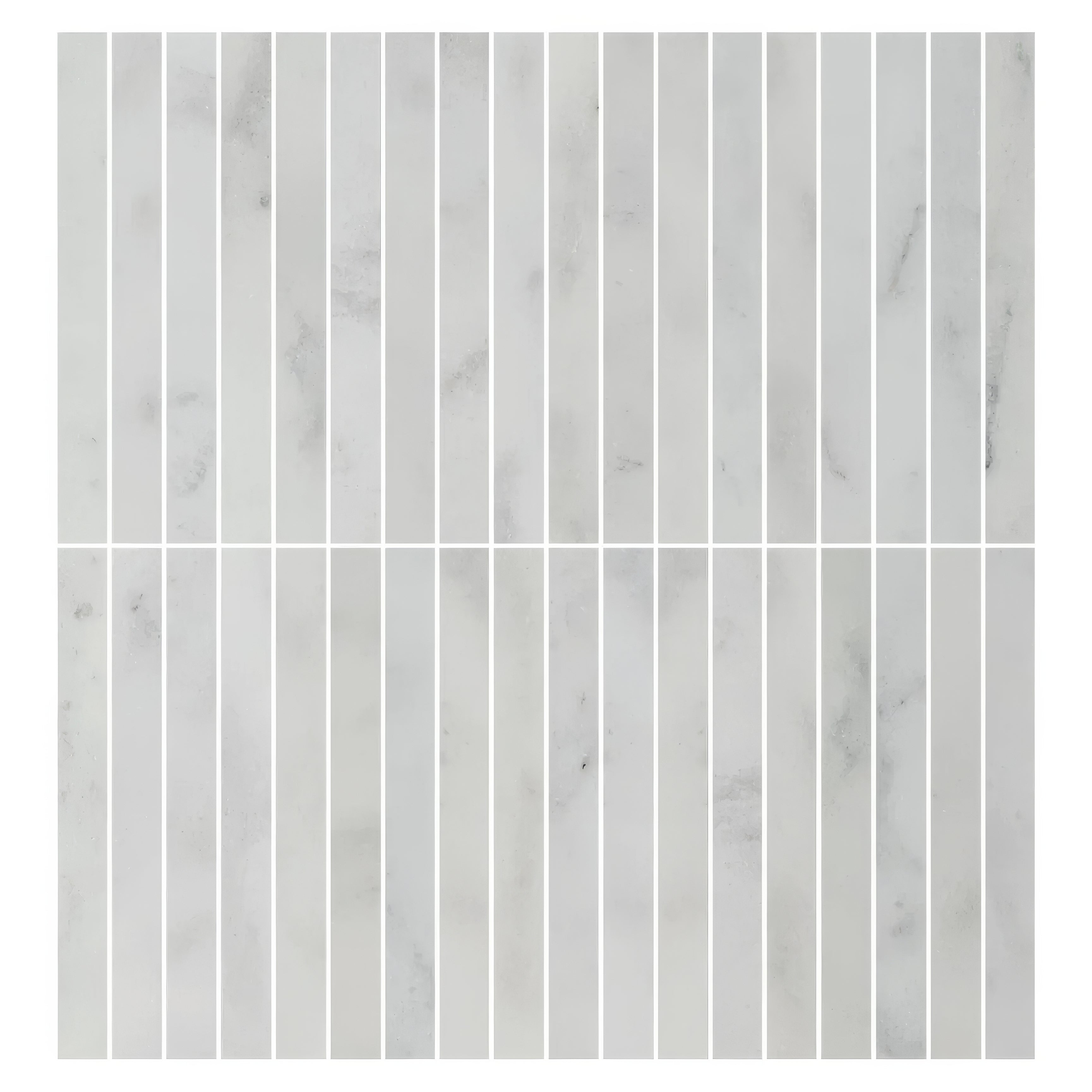 Carrara White Marble Kitkat Mosaic Tile - Hyperion Tiles