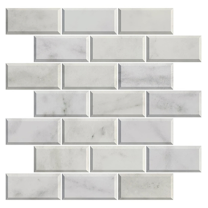 Carrara White Marble Metro Mosaic Tile - Hyperion Tiles