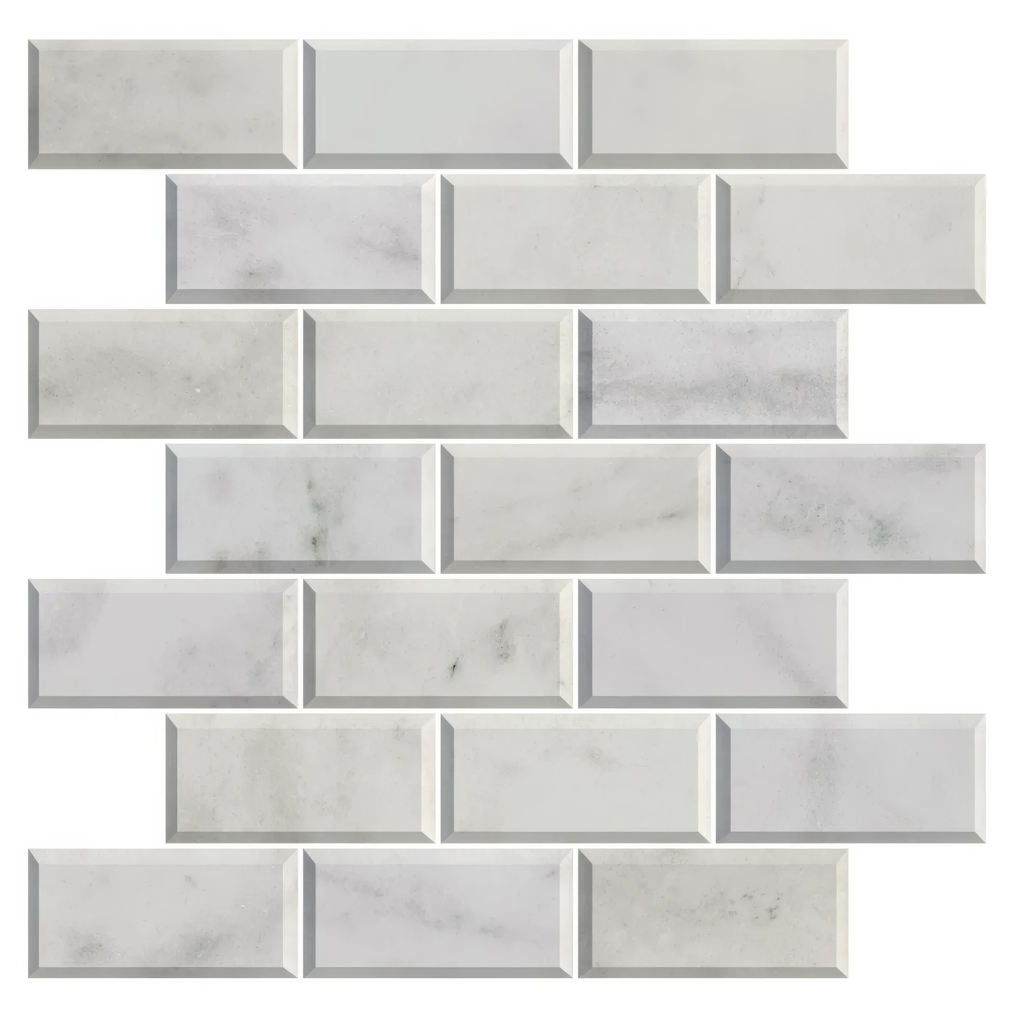 Carrara White Marble Metro Mosaic Tile