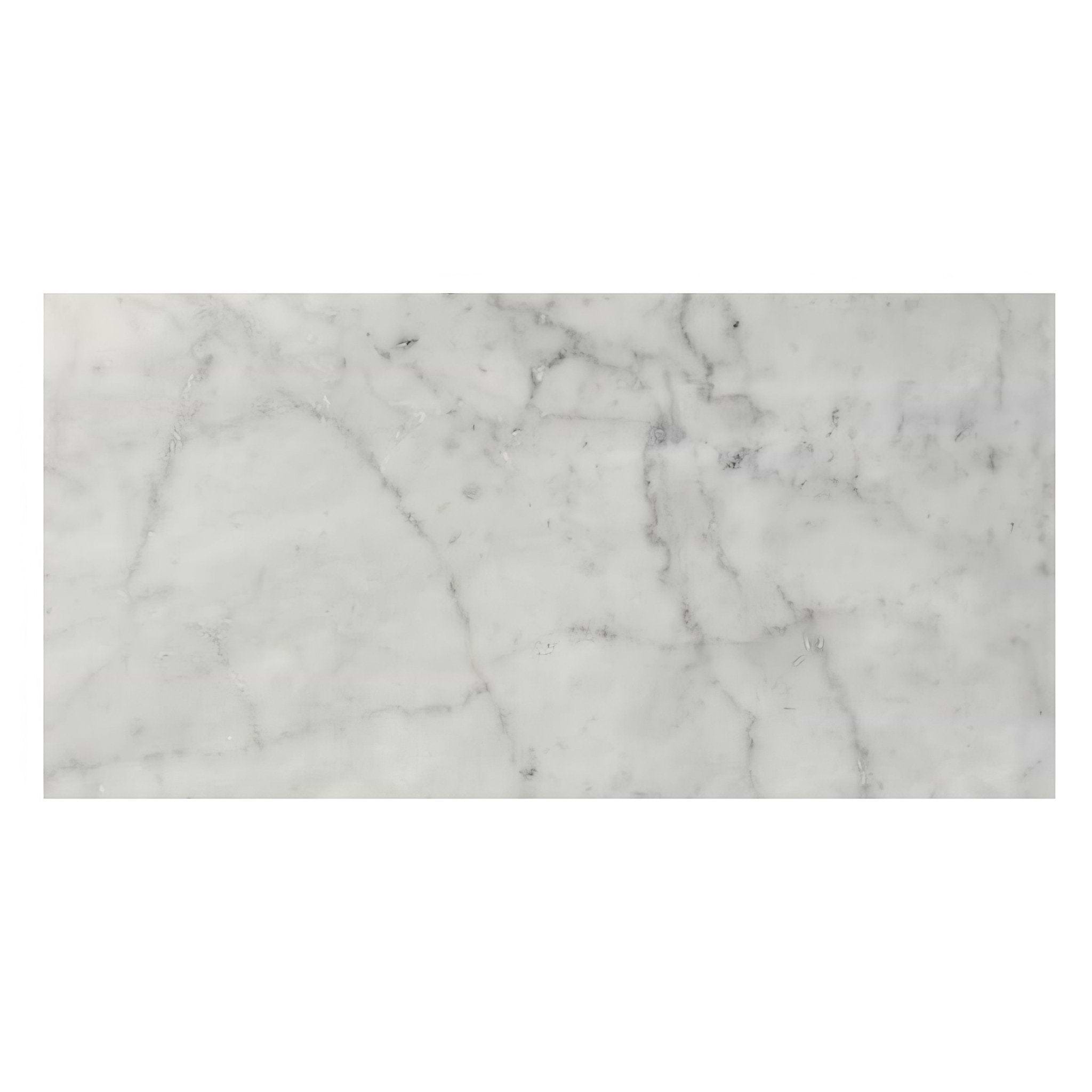 Carrara White Marble Tile 91 x 45.7cm - Hyperion Tiles