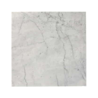 Carrara White Marble Tile 45.7 x 45.7cm