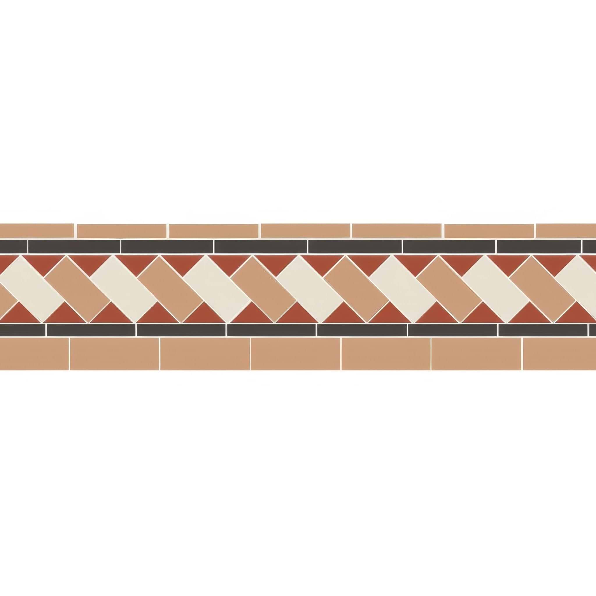 Carroll White Red and Old London - Hyperion Tiles