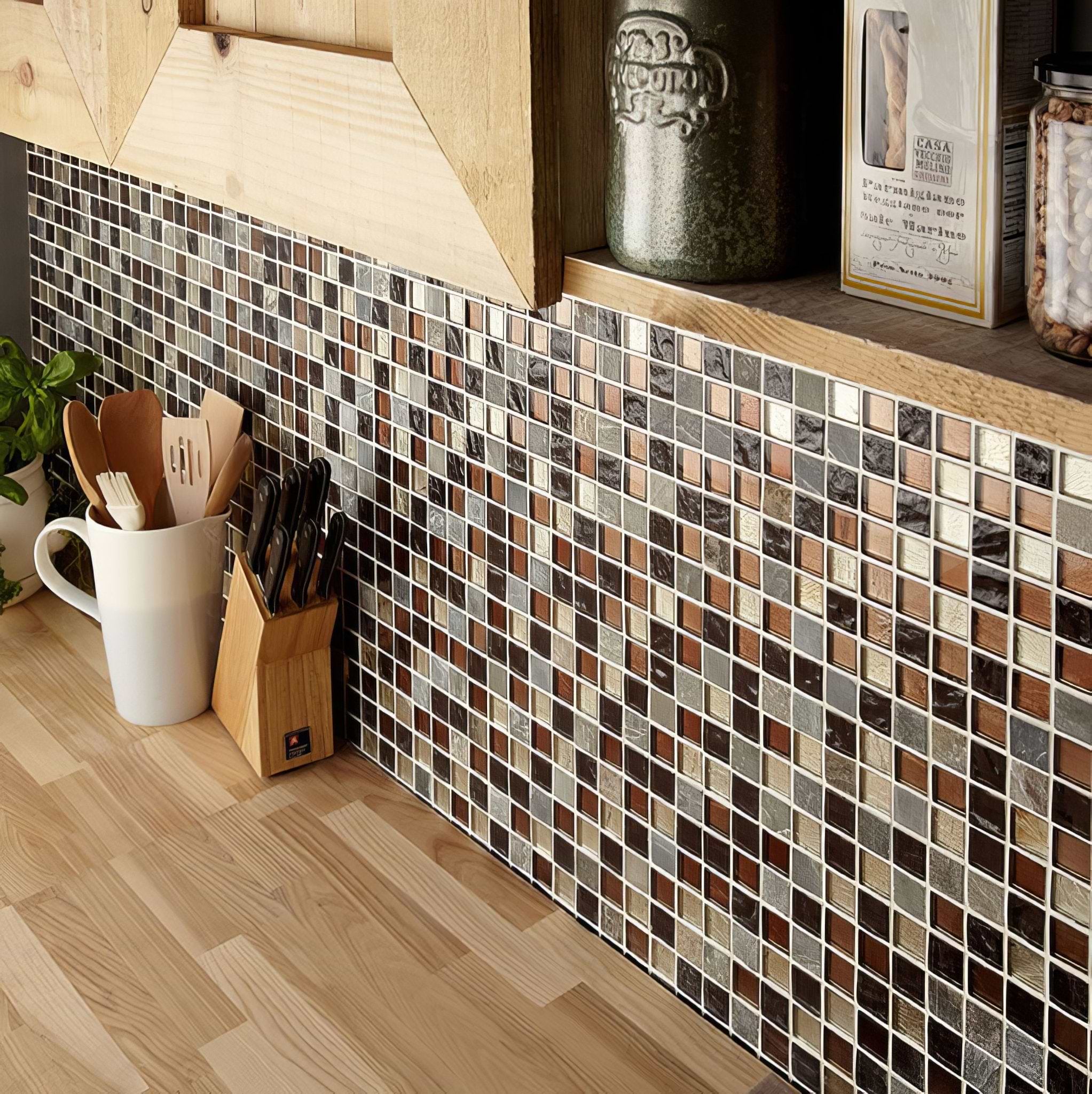 Cascade Glass & Stone Mix Mosaic - Hyperion Tiles