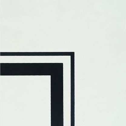 Cavendish External Corner Black on Dover White - Hyperion Tiles