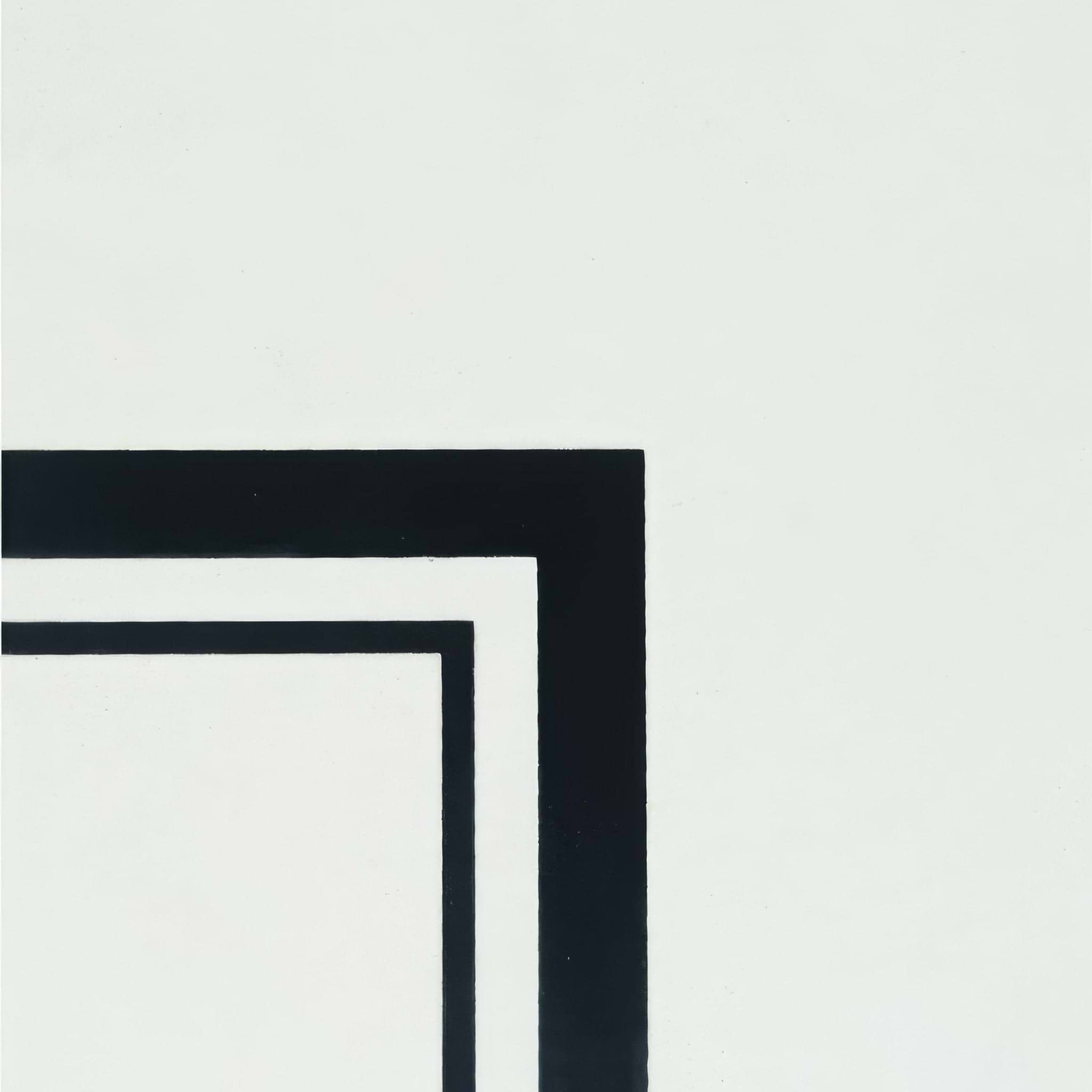 Cavendish Internal Corner Black on Dover White - Hyperion Tiles