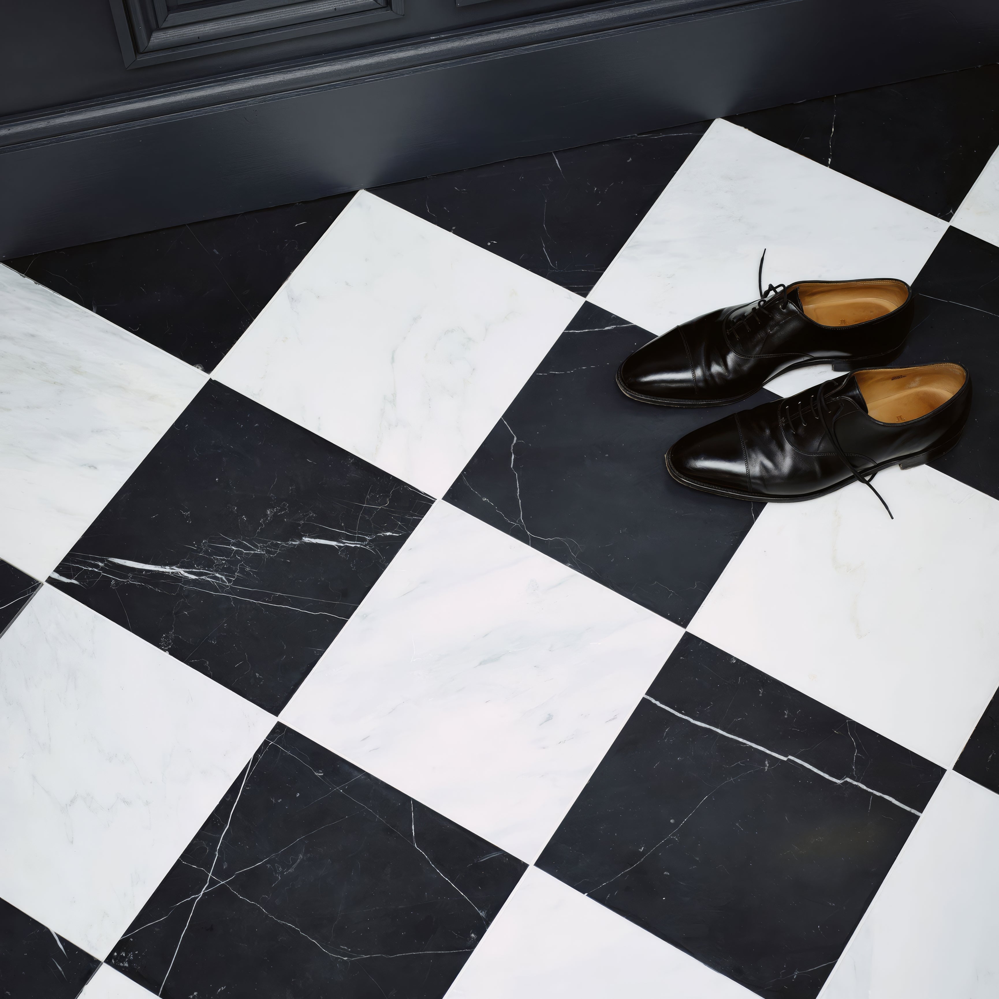 Chequers Court Black - Fired Earth - Hyperion Tiles