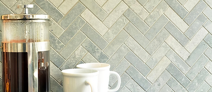 Cement Herringbone Mosaic - Hyperion Tiles