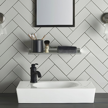 Chancel Grey Large Brick - Hyperion Tiles