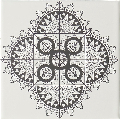 Chantilly Grey on Brilliant White - Hyperion Tiles
