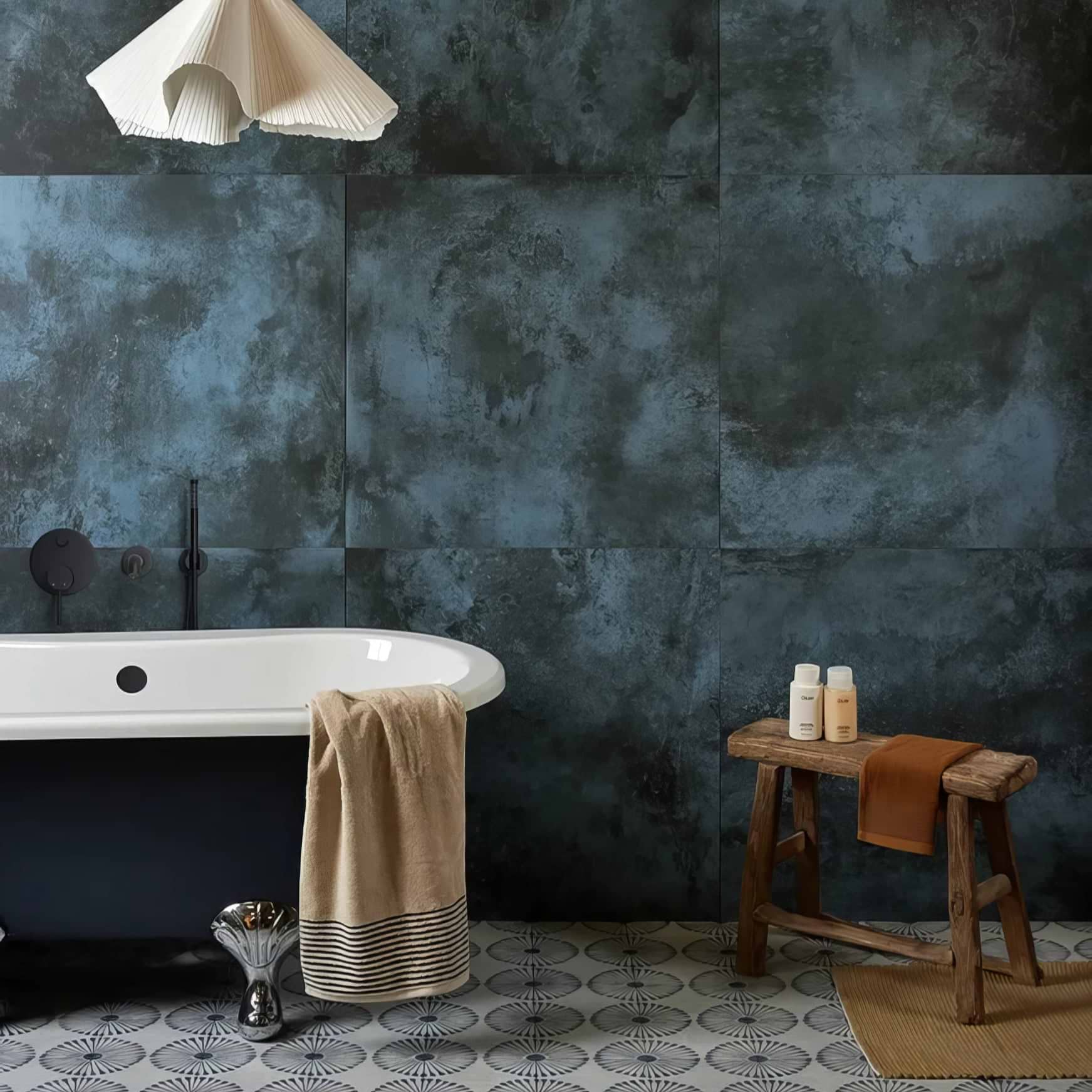 Chemistry Porcelain Denim - Hyperion Tiles
