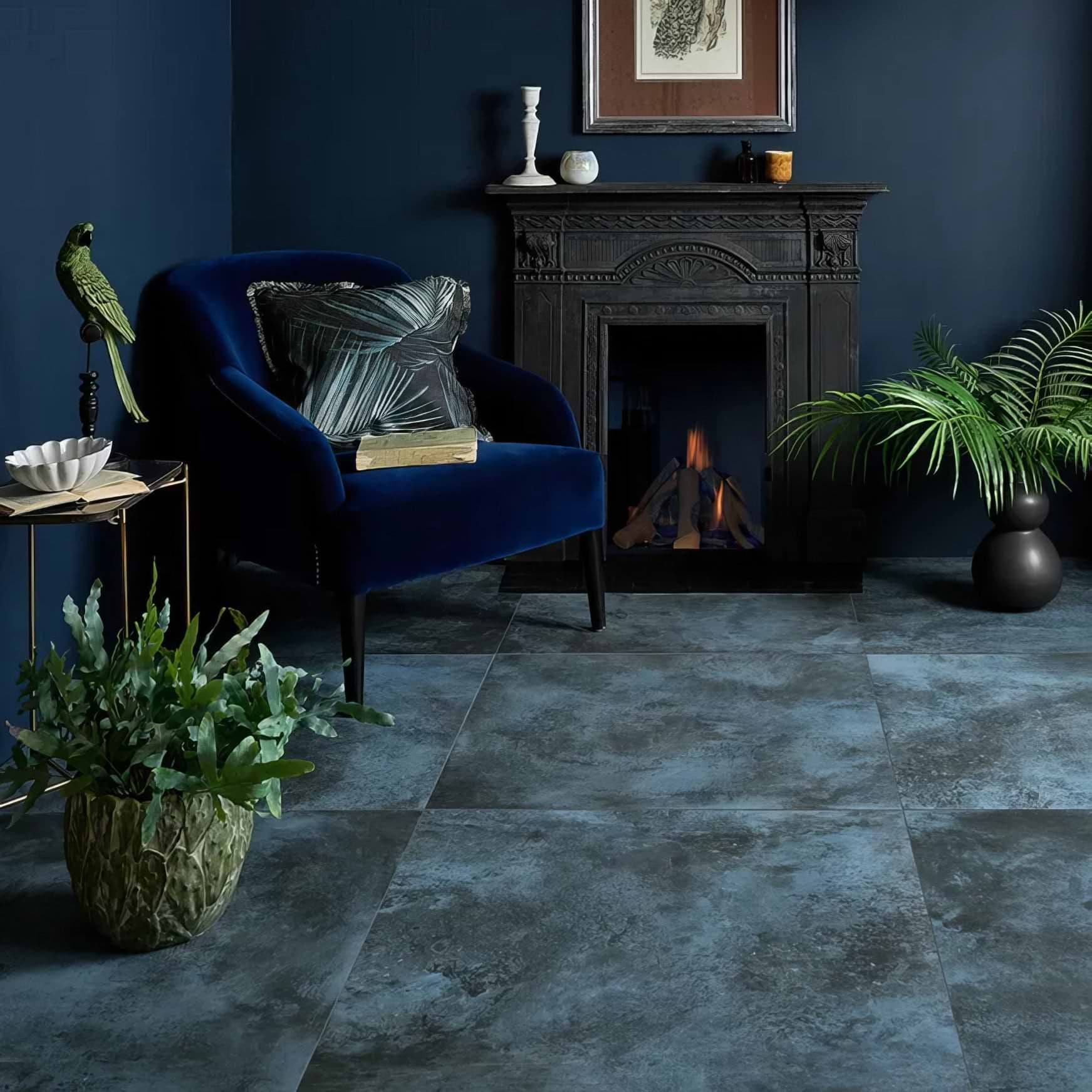 Chemistry Porcelain Denim - Hyperion Tiles
