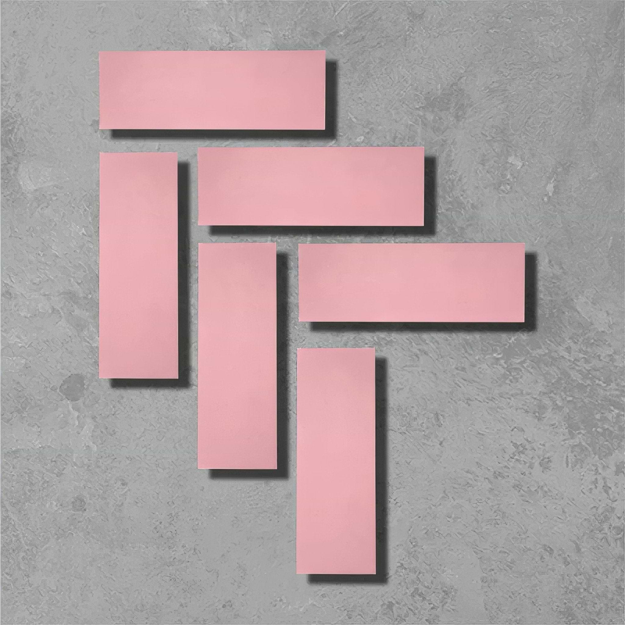 Cherry Red Herringbone Tile - Hyperion Tiles