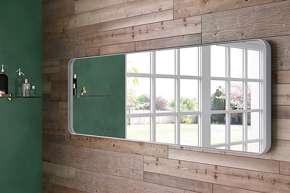 City Mirror 150x50cm White - Hyperion Tiles