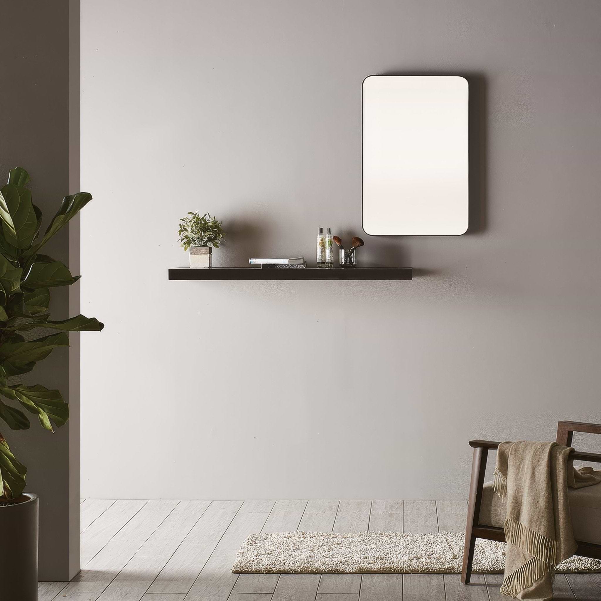 City Mirror 50x75cm Black - Hyperion Tiles