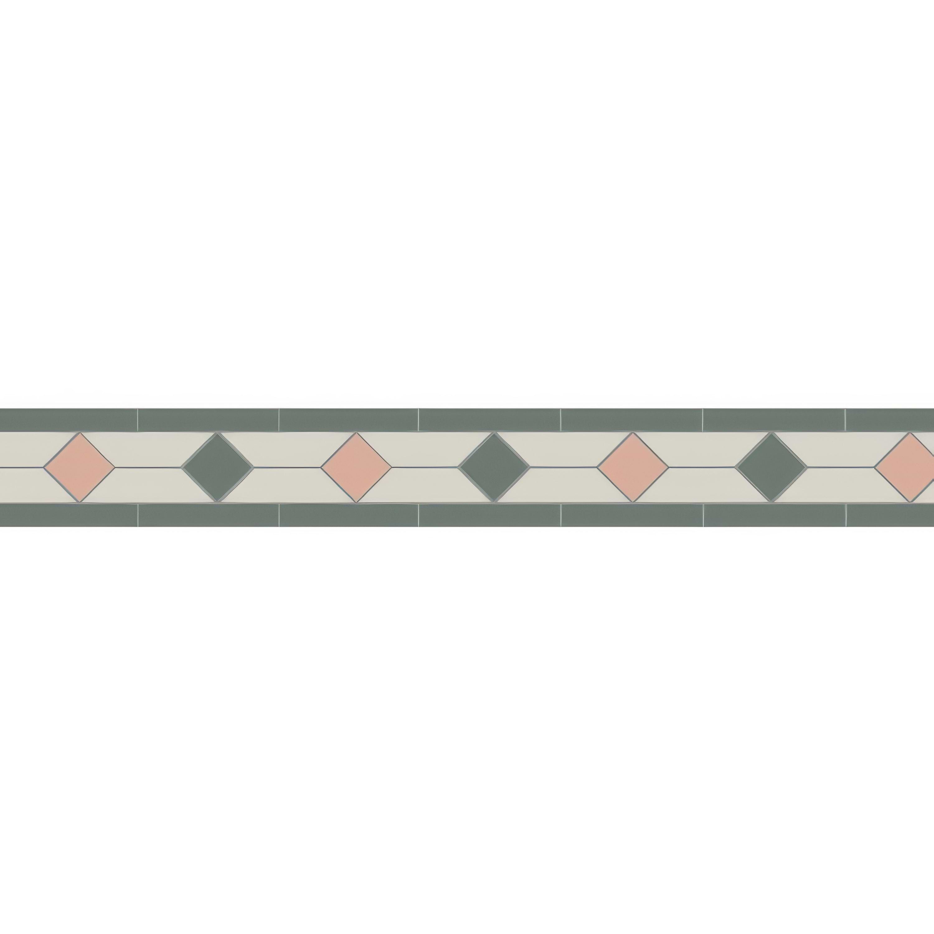 Clare Carnation Pink, Dover White & Revival Grey By Hyperion Tiles