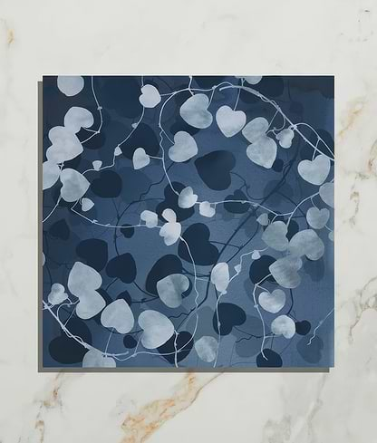 Wild Botanicals Porcelain Blue By Clarissa Hulse - Hyperion Tiles