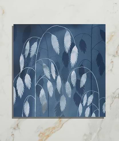 Wild Botanicals Porcelain Blue By Clarissa Hulse - Hyperion Tiles