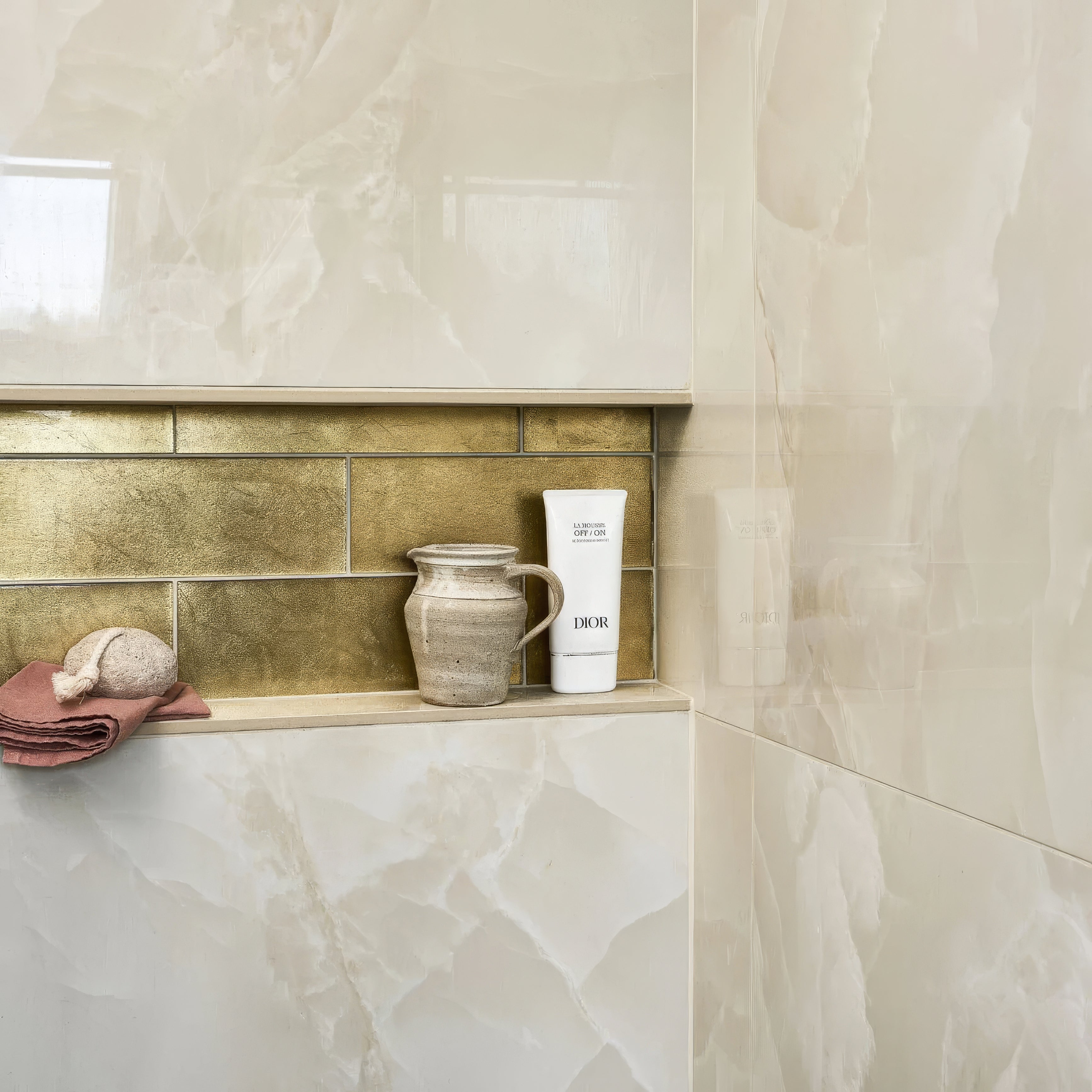 Metallic Vitreum Aurum 10 x 30cm - Hyperion Tiles