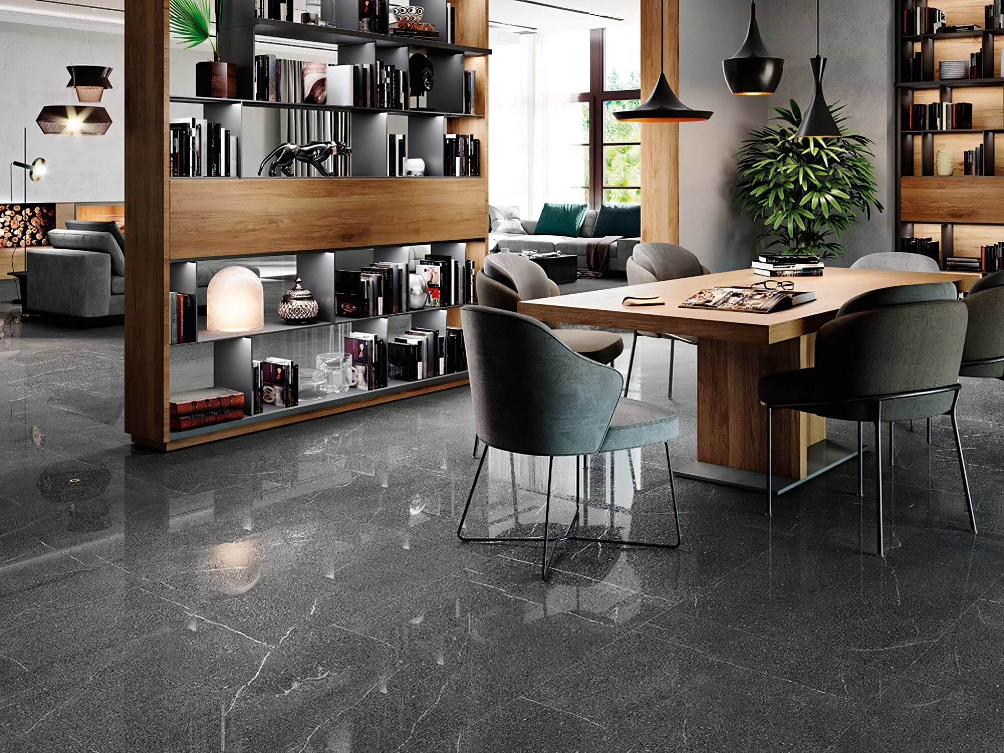 Cleveland 1834 Black Polished - Hyperion Tiles