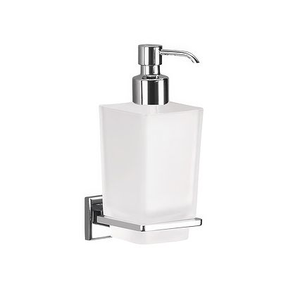Colorado Glass Soap Dispenser Chrome - Hyperion Tiles
