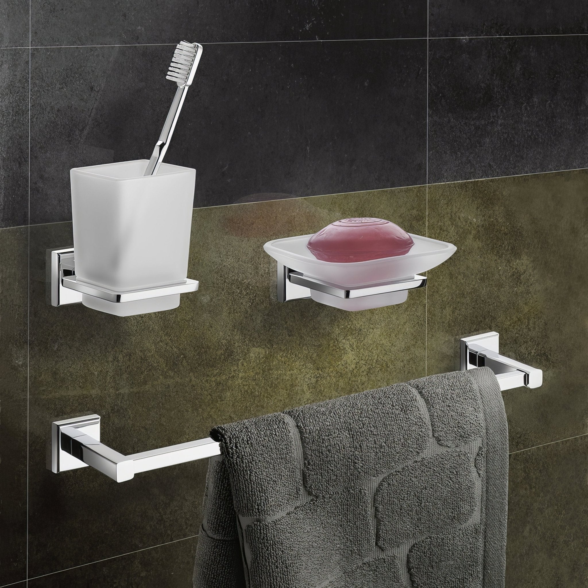 Colorado Glass Soap Dispenser Chrome - Hyperion Tiles