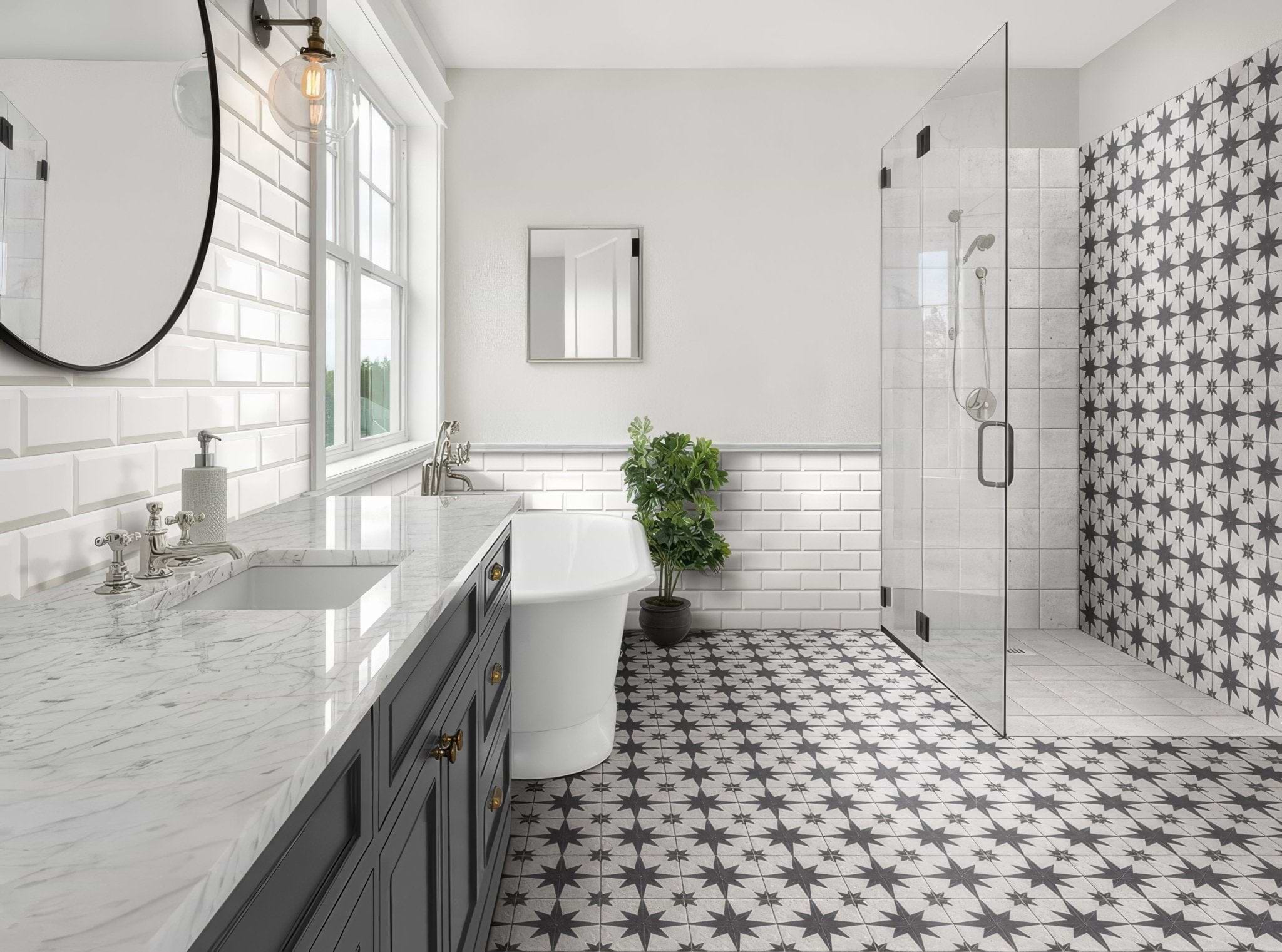 Compass White - Hyperion Tiles