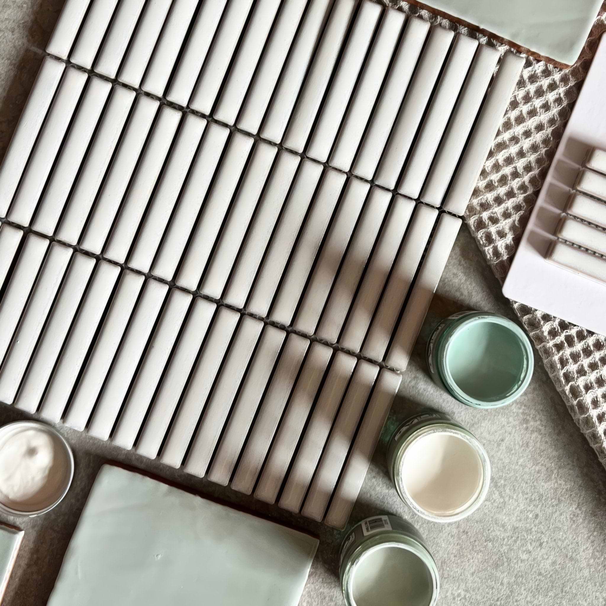 Copenhagen Kit Kat White Mosaic - Hyperion Tiles