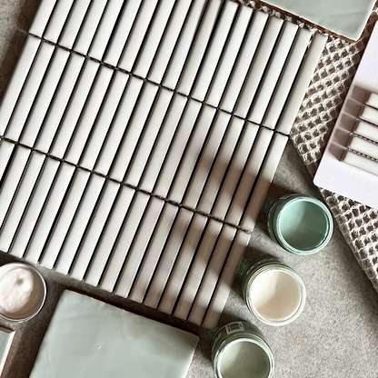 Copenhagen Kit Kat White Mosaic - Hyperion Tiles