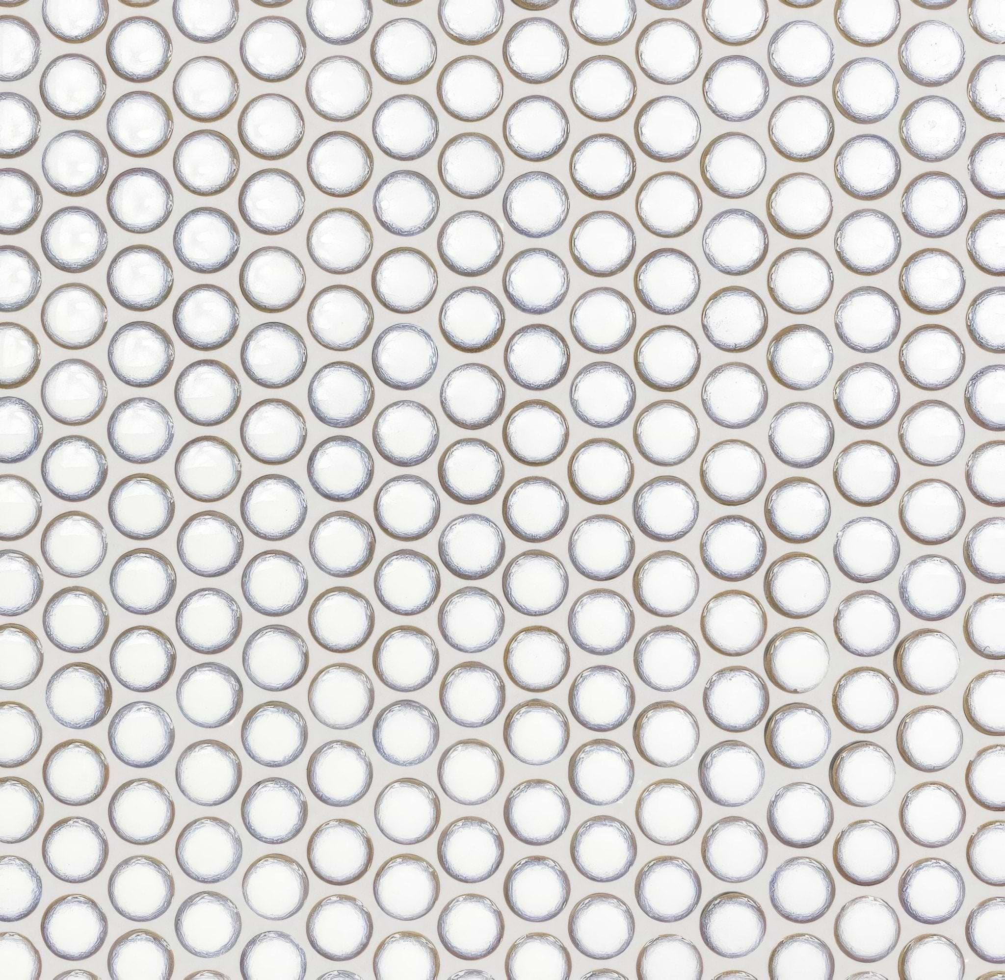 Copenhagen Penny Round White Mosaic - Hyperion Tiles