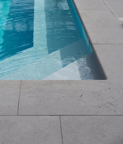 Corfe Limestone Etched Bullnose Coping - Hyperion Tiles