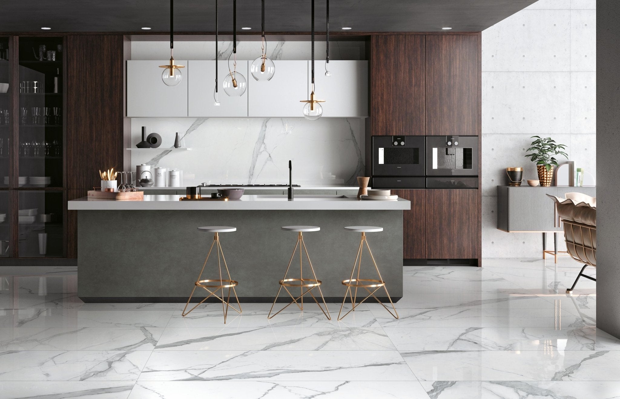 Cosmopolitan Statuario Extra Lappato 80 x 80cm - Hyperion Tiles