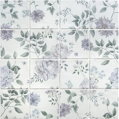 Cottage Garden 16 Tile Panel - Hyperion Tiles