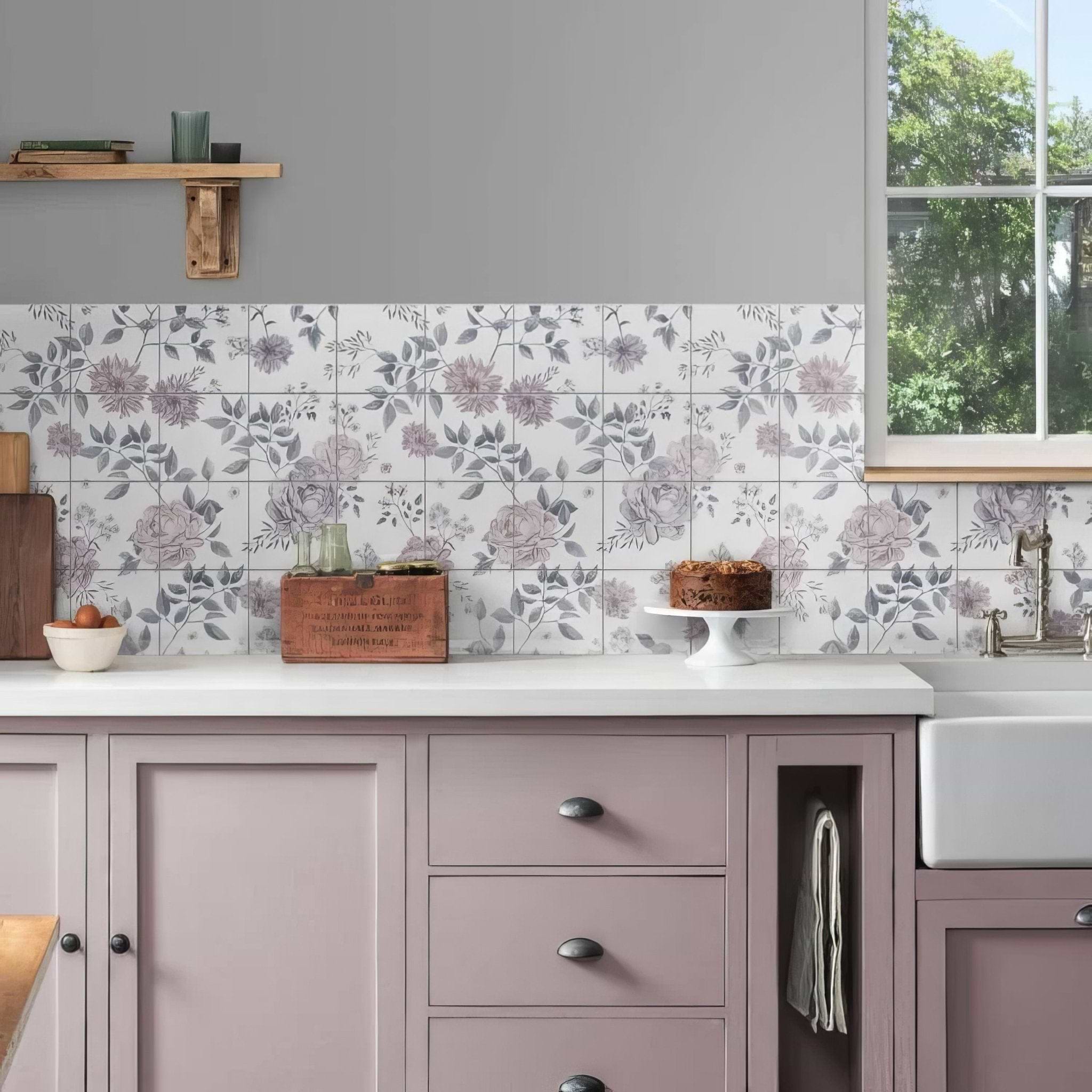 Cottage Garden 16 Tile Panel - Hyperion Tiles