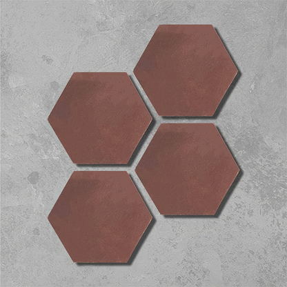 Crimson Hexagonal Tile - Hyperion Tiles