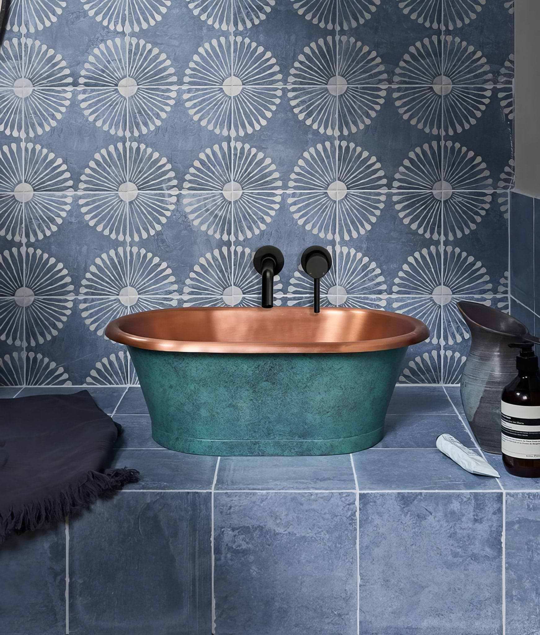 Cuba Porcelain Vedado Indigo - Hyperion Tiles