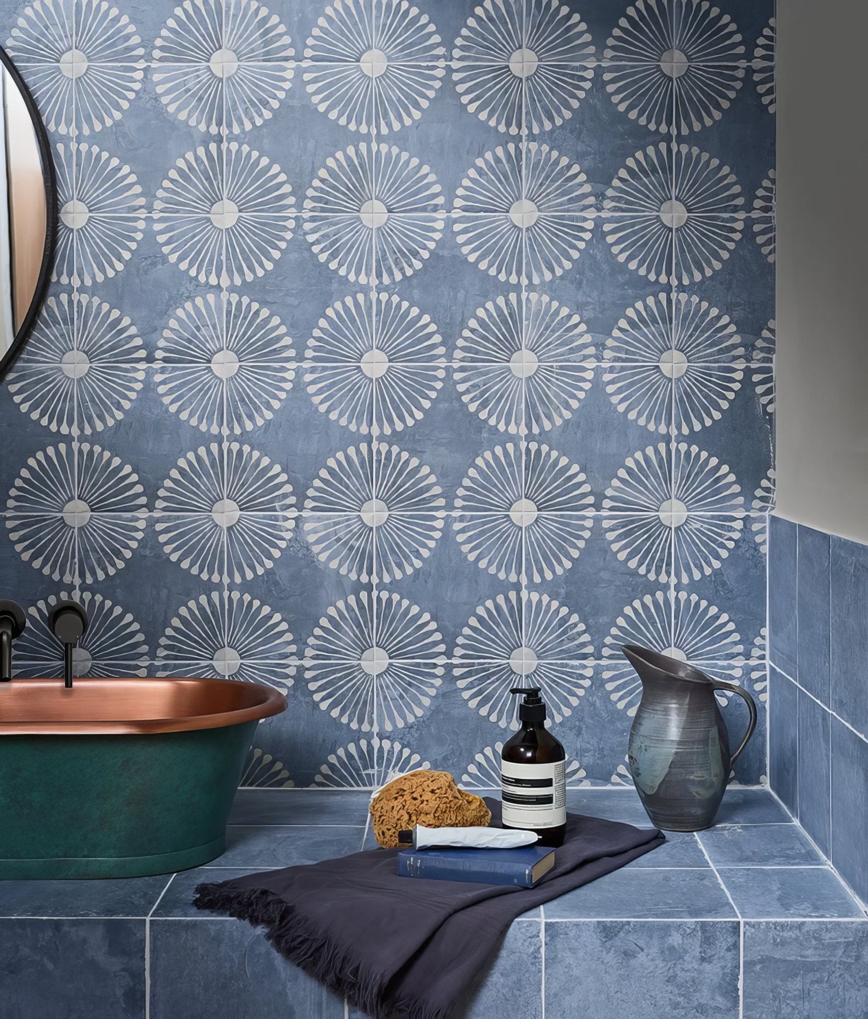 Cuba Porcelain Vedado Indigo - Hyperion Tiles