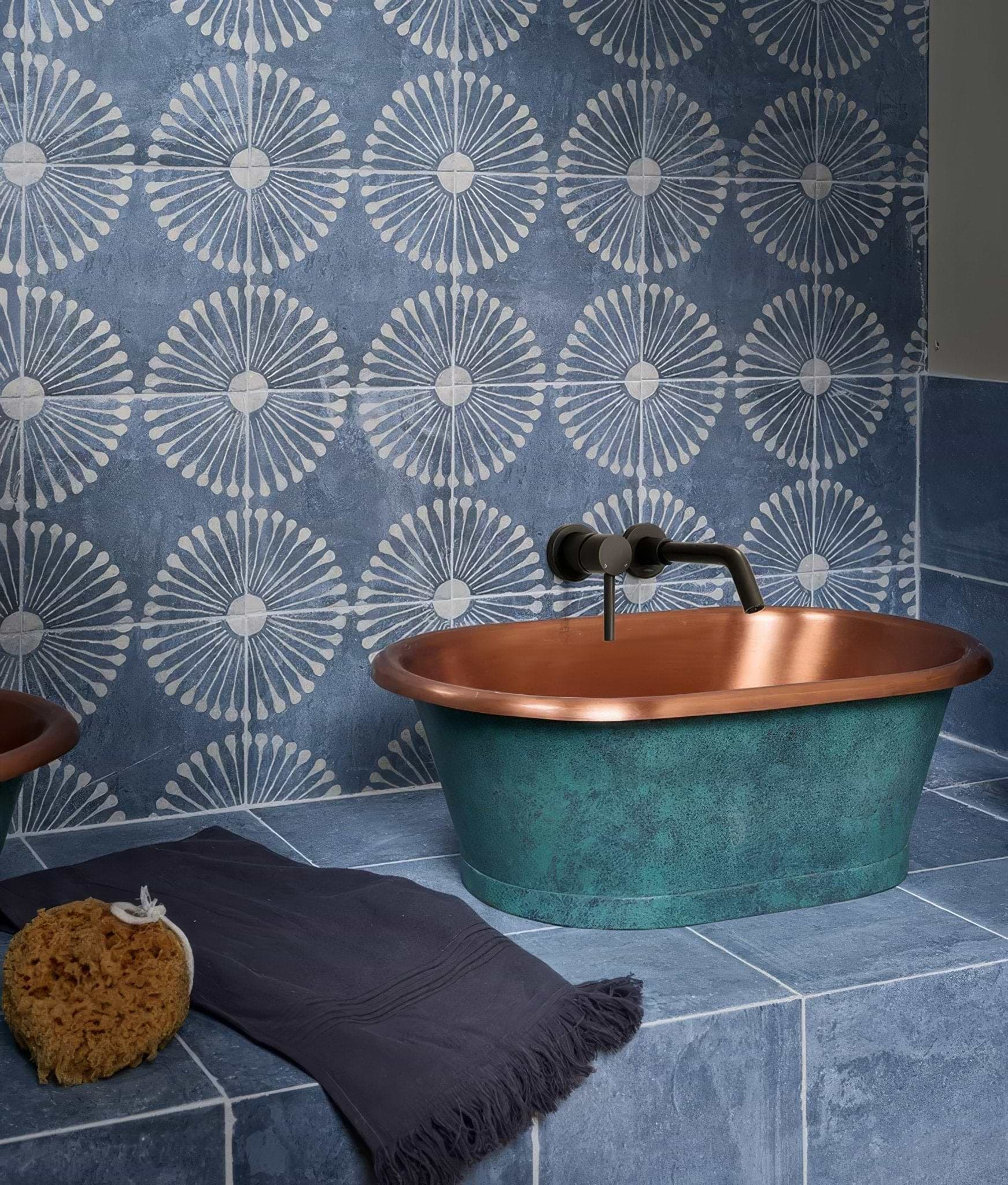 Cuba Porcelain Vedado Indigo - Hyperion Tiles