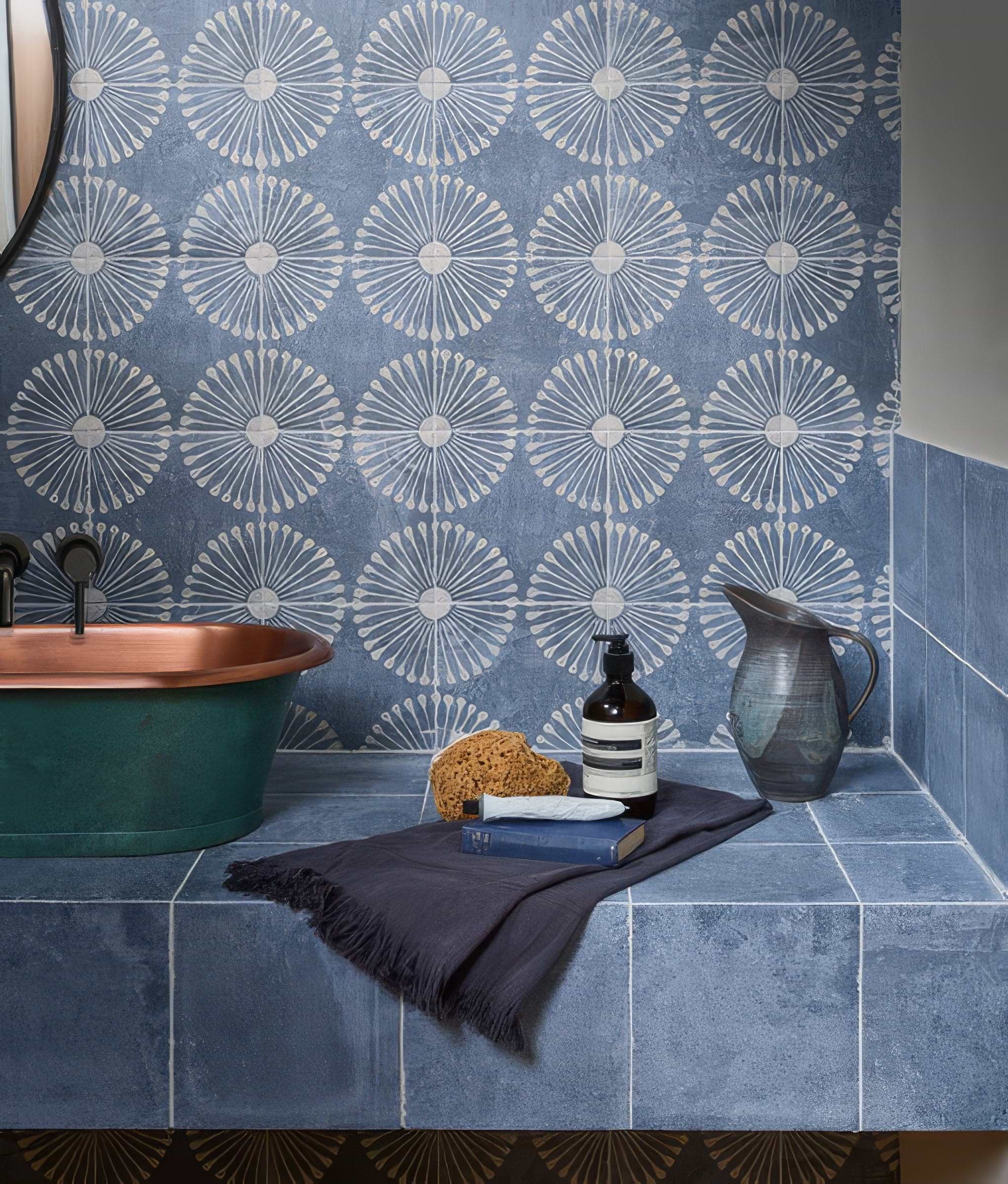 Cuba Porcelain Indigo Field - Hyperion Tiles