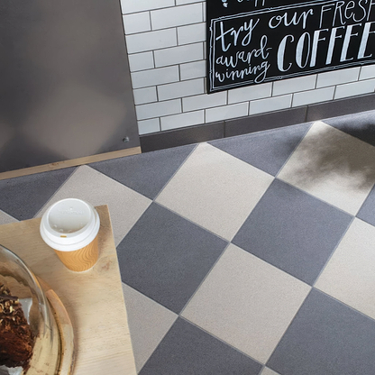 Dark Grey Flat Quarry Tile 300x300x9mm - Hyperion Tiles