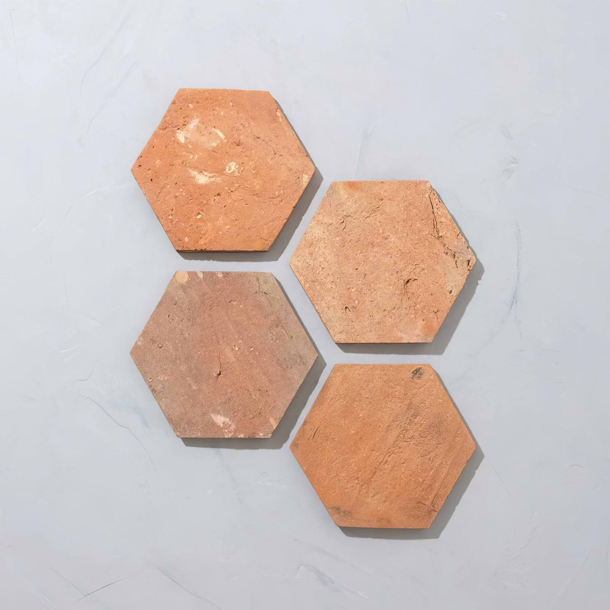 Dark Reclaimed Hexagonal Terracotta Tiles - Hyperion Tiles