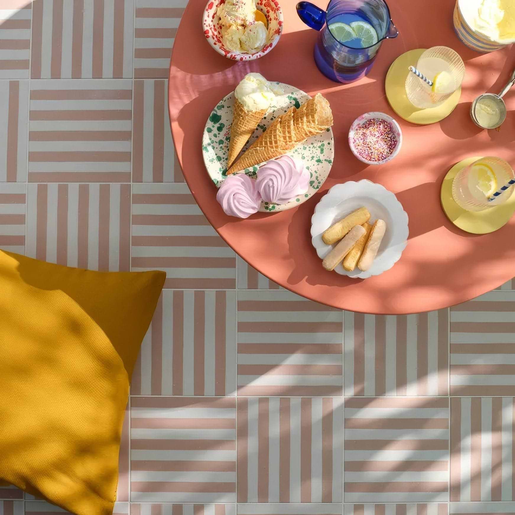 Deck Chair Porcelain Rose - Hyperion Tiles