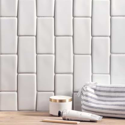 Delft White Half Tile | Hyperion Tiles